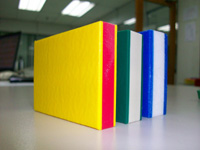 Triple Layered Dual Colored HDPE Sheets